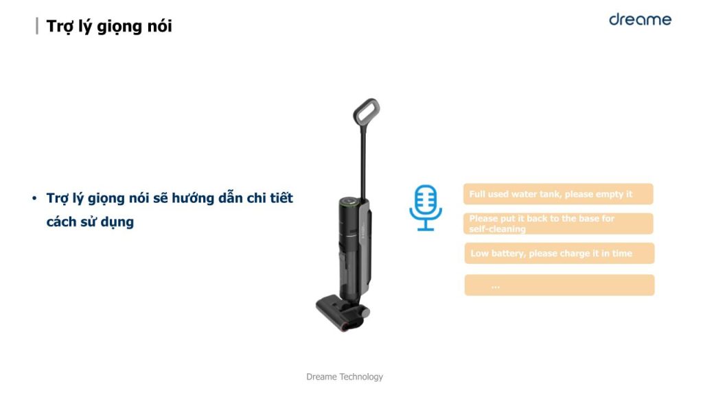 Dreame H12 Pro - Trợ lý giọng nói
