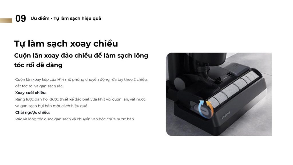 Dreame H14 - Tự làm sạch xoay chiều