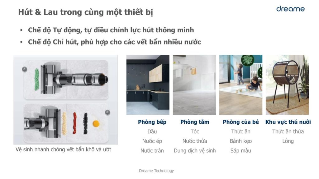 Chế độ hoạt động của Dreame H12 Pro - 