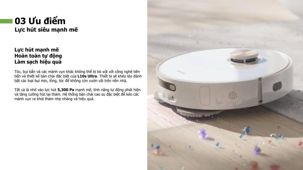 Đặc điểm robot hút bụi lau sàn thông minh Dreame L10s Ultra