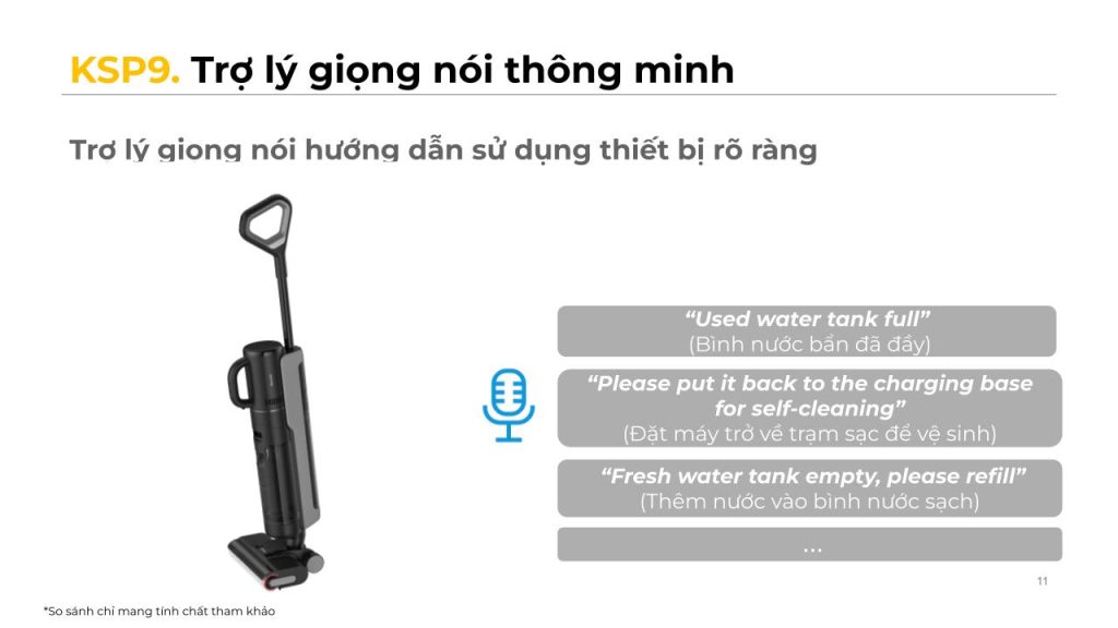 Dreame H12 Dual trợ lý thông minh