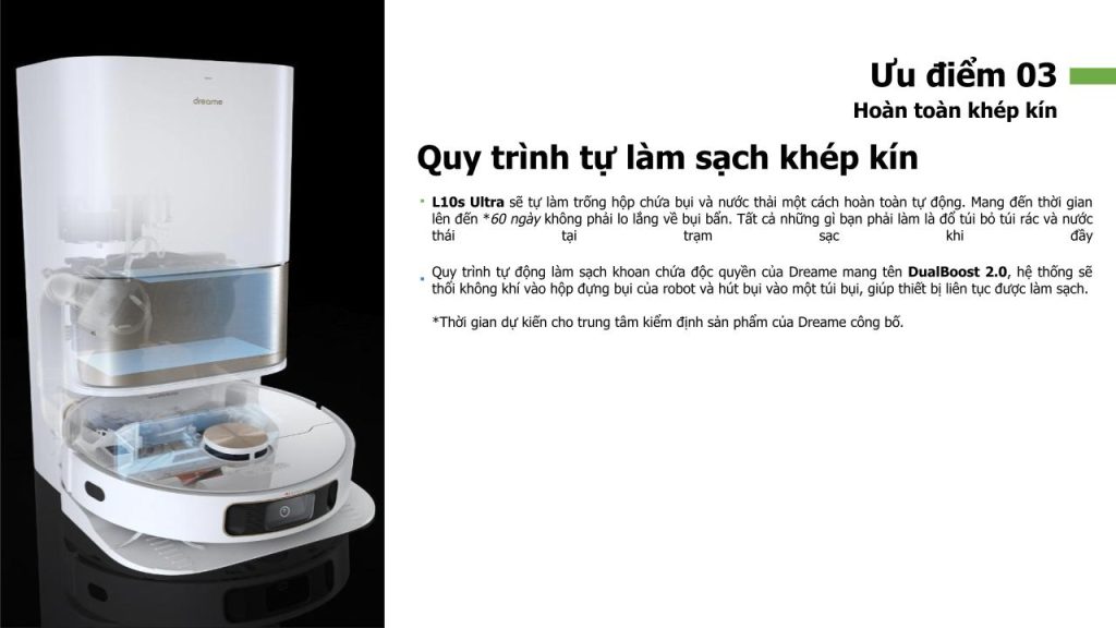 Đặc điểm robot hút bụi lau sàn thông minh Dreame L10s Ultra