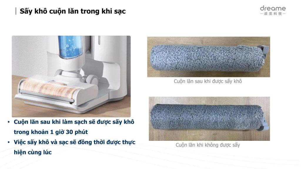 Dreame H12 Pro - Sấy khô cuộn lăn