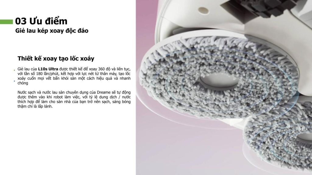 Đặc điểm robot hút bụi lau sàn thông minh Dreame L10s Ultra