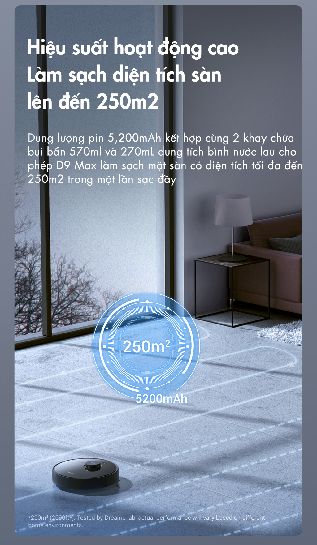 Đặc điểm robot hút bụi lau sàn thông minh Dreame D9 Max