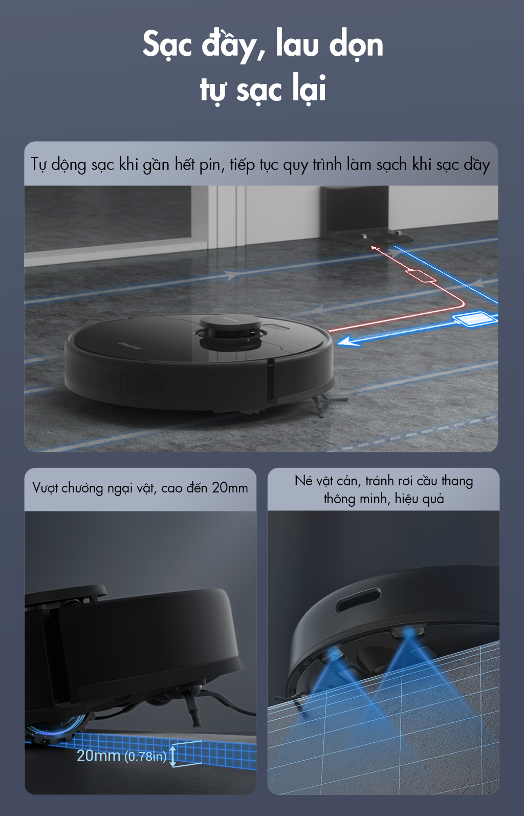 Đặc điểm robot hút bụi lau sàn thông minh Dreame D9 Max