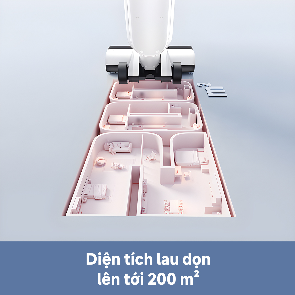 Máy hút bụi lau sàn khô & ướt cầm tay không dây thông minh Mova K20 - Ảnh 6