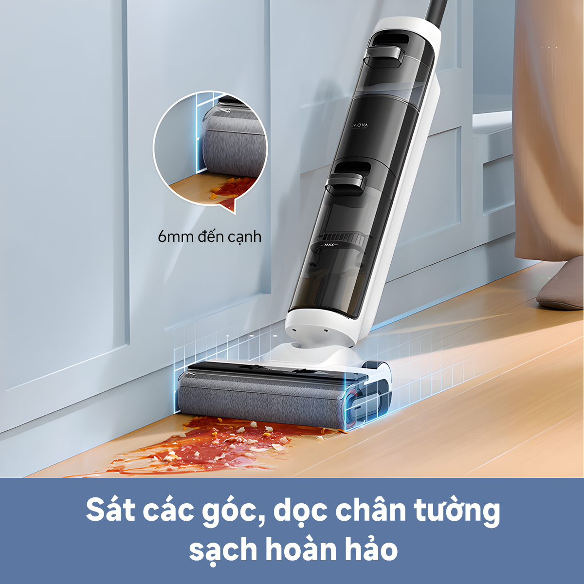 Máy hút bụi lau sàn khô & ướt cầm tay không dây thông minh Mova K20 - Ảnh 7
