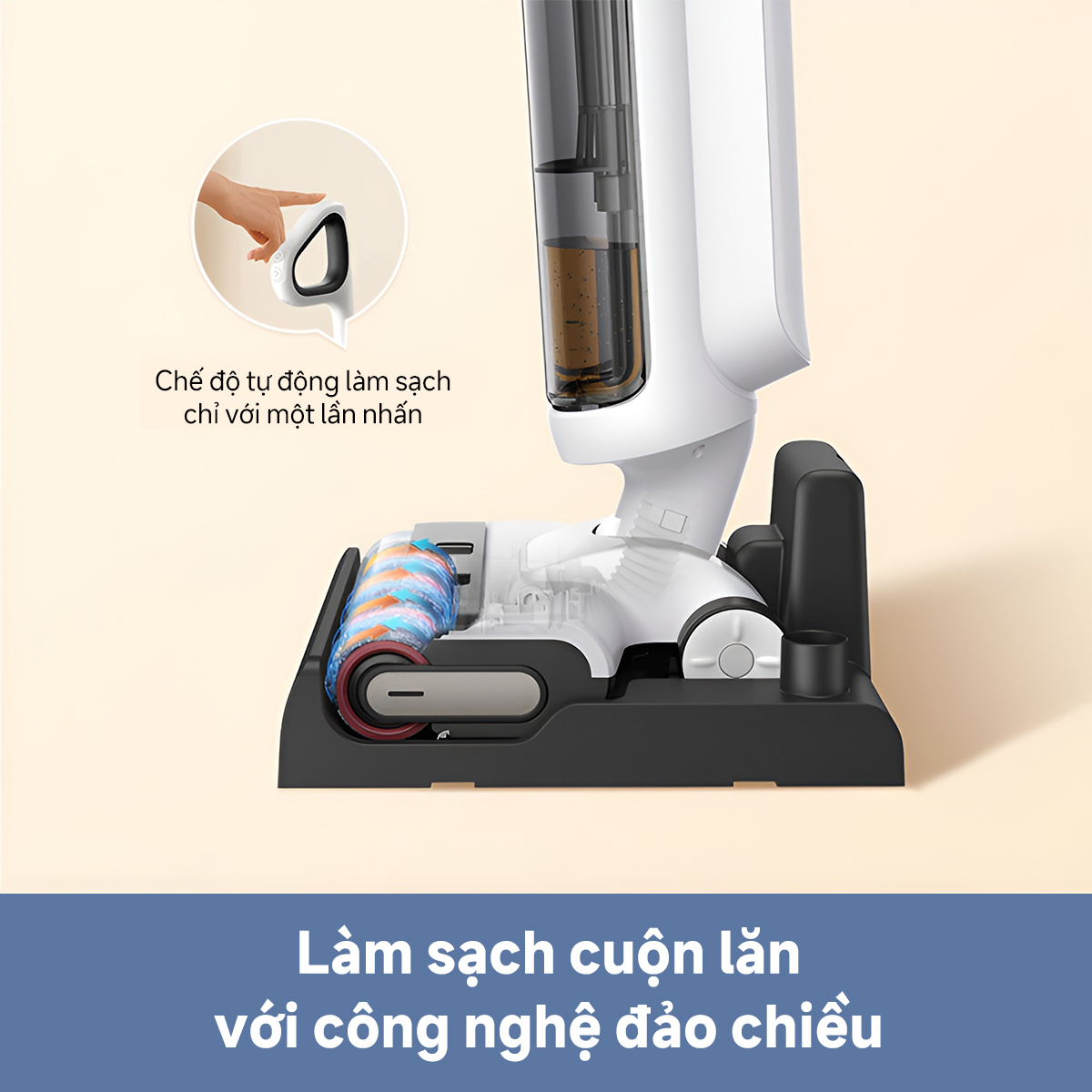 Máy hút bụi lau sàn khô & ướt cầm tay không dây thông minh Mova K20 - Ảnh 8