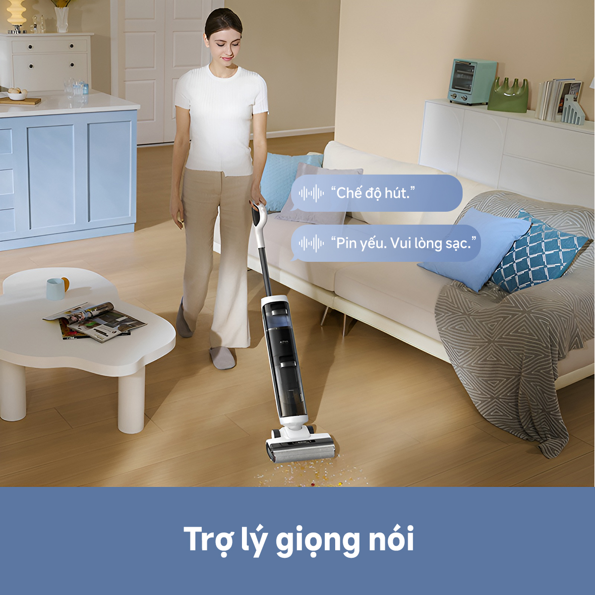 Máy hút bụi lau sàn khô & ướt cầm tay không dây thông minh Mova K20 - Ảnh 9