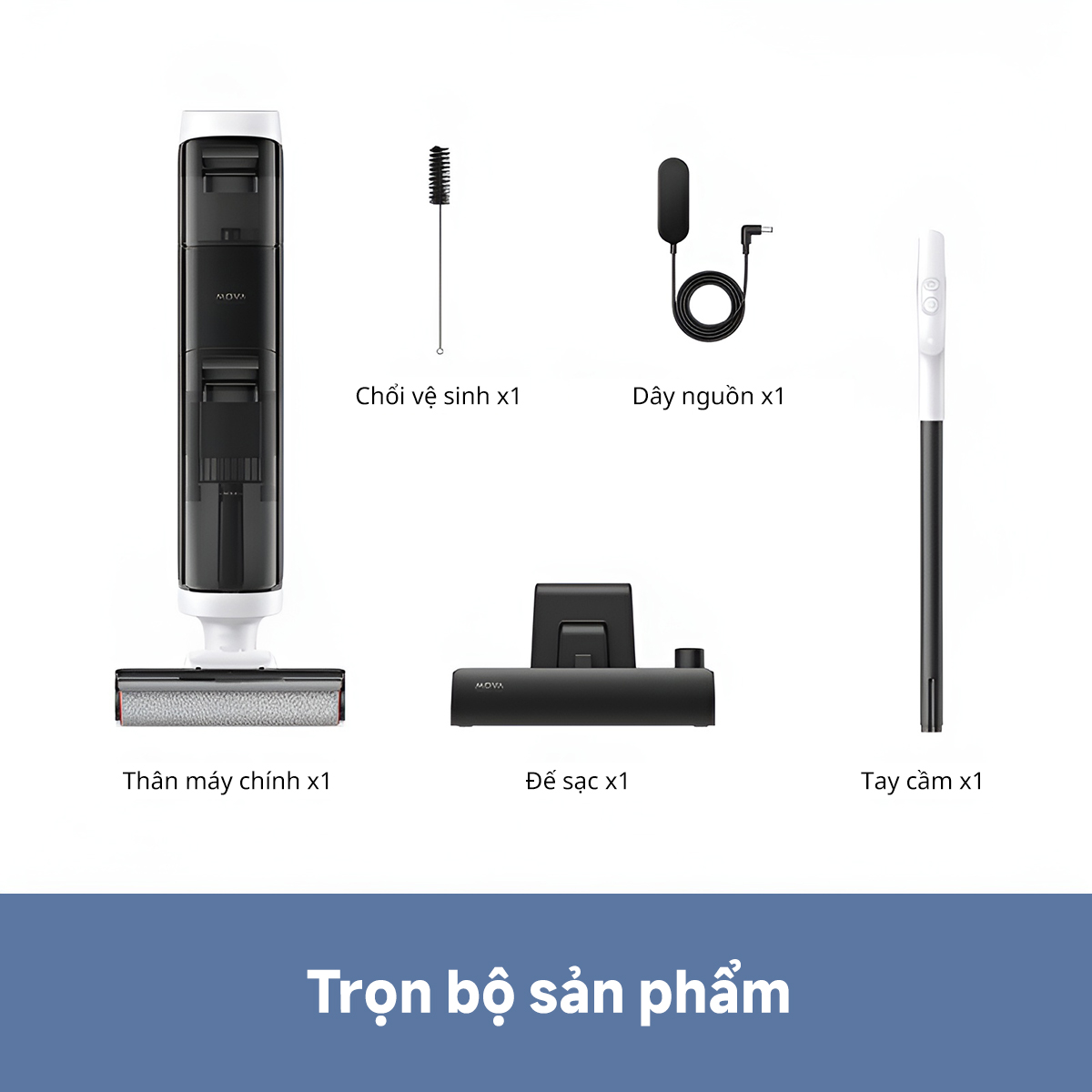 Máy hút bụi lau sàn khô & ướt cầm tay không dây thông minh Mova K20 - Ảnh 3