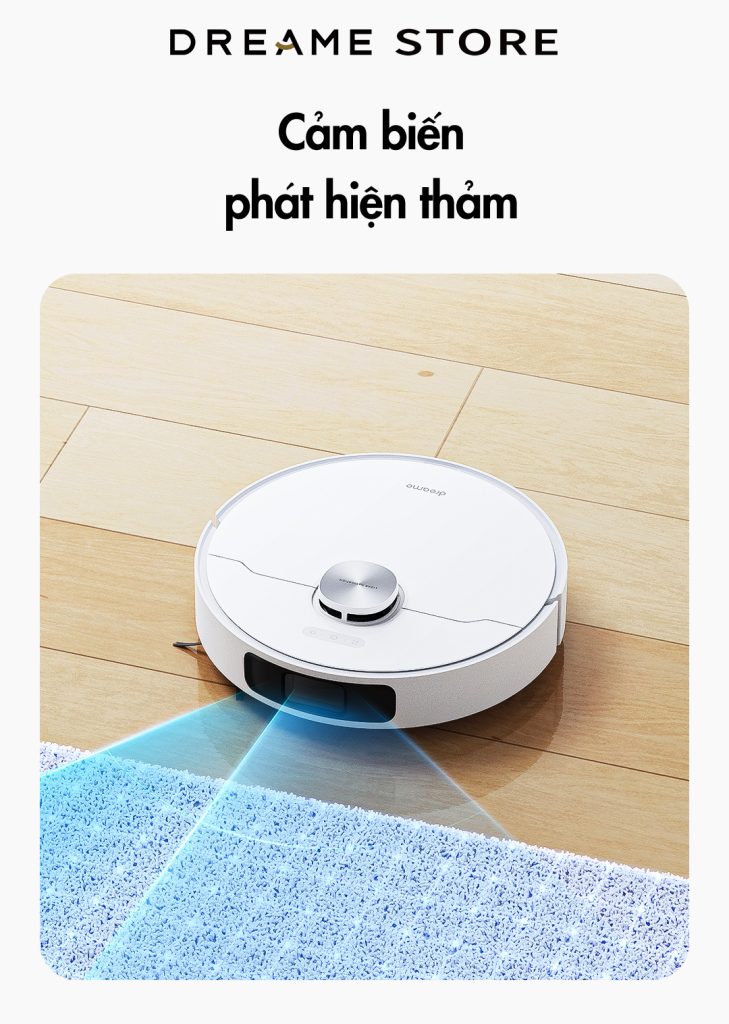 Dreame L10 Prime cảm biến phát hiện thảm