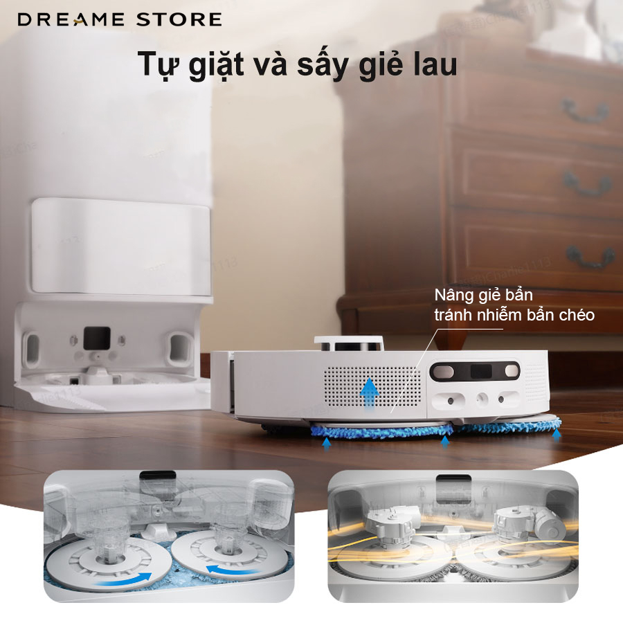 Dreame L10 Ultra tự giặt và sấy giẻ lau