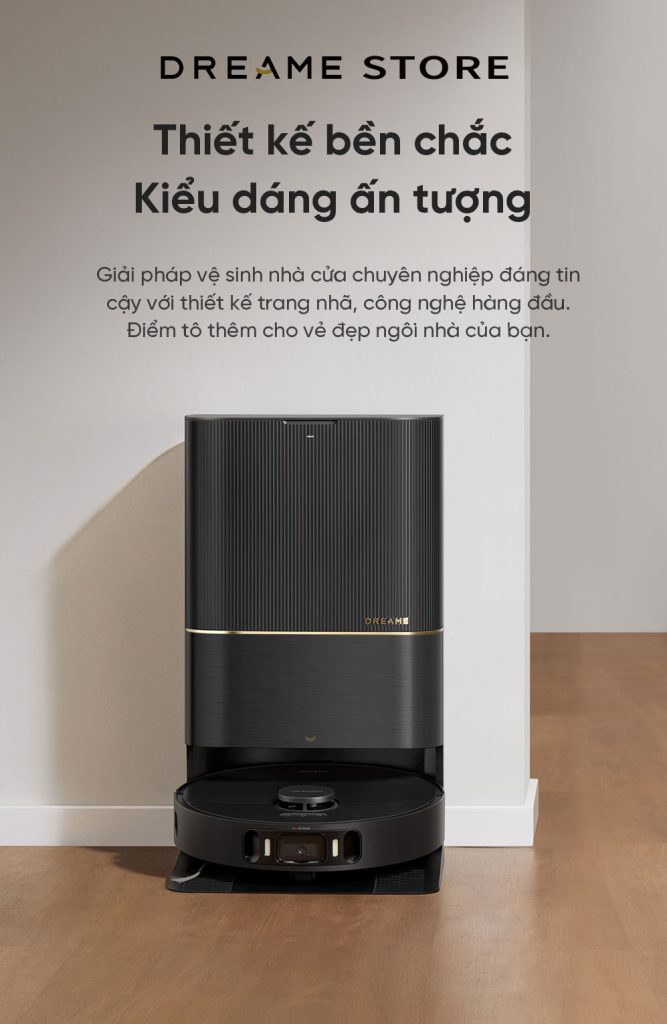 Dreame X30 Ultra thiết kế bền chắc kiểu dáng ấn tượng
