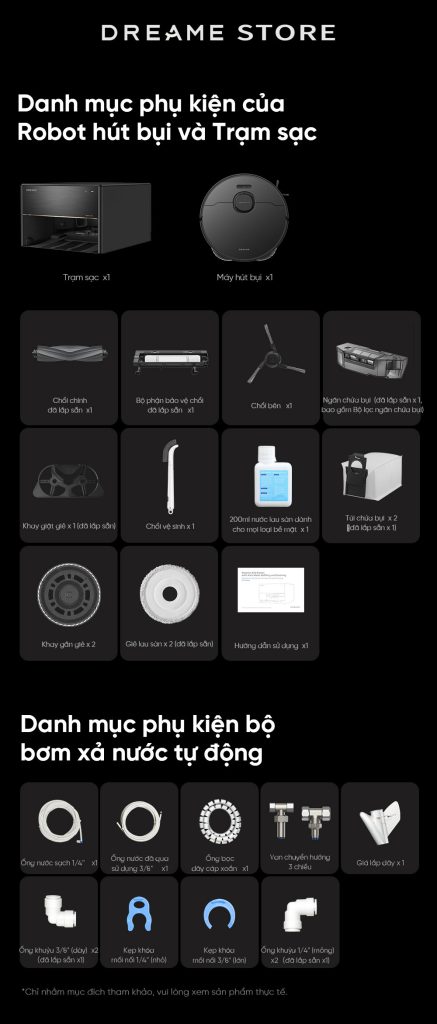 Dreame X40 Master danh mục phụ kiện
