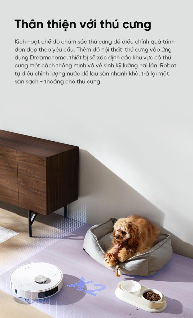 Dreame L10s Ultra Gen 2 - Thân thiện với thú cưng