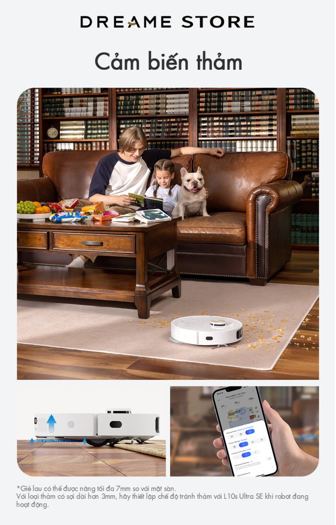Dreame L10s Ultra SE Cảm biến Thảm thông minh