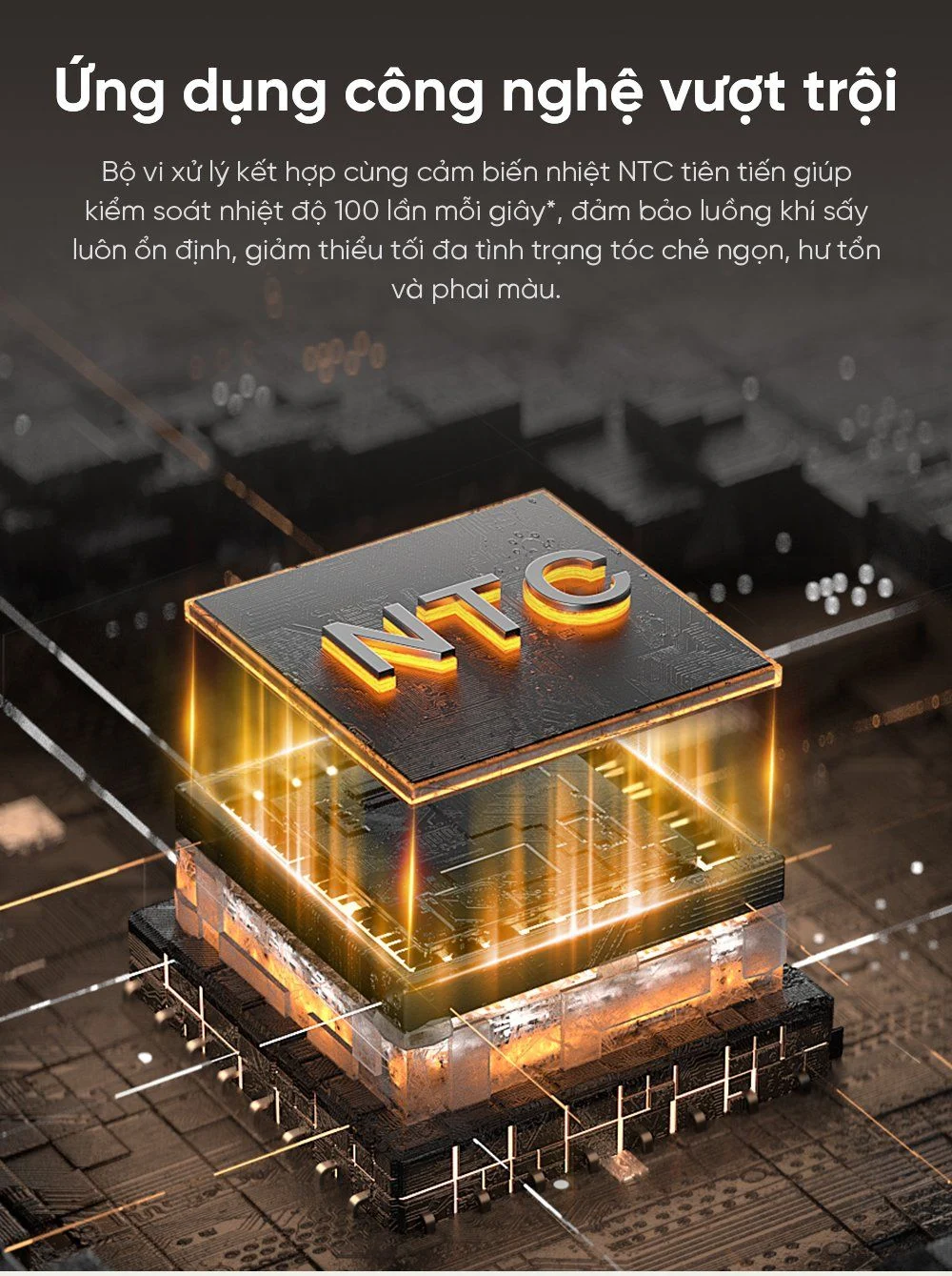 Máy sấy tóc Dreame Hair Glory Pro bộ xử lý tiên tiến