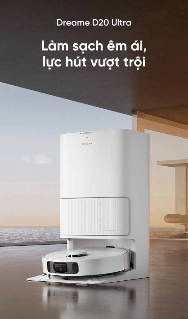 Robot hút bụi lau nhà Dreame D20 Ultra - New 2025 - Chính hãng - BH 24 tháng