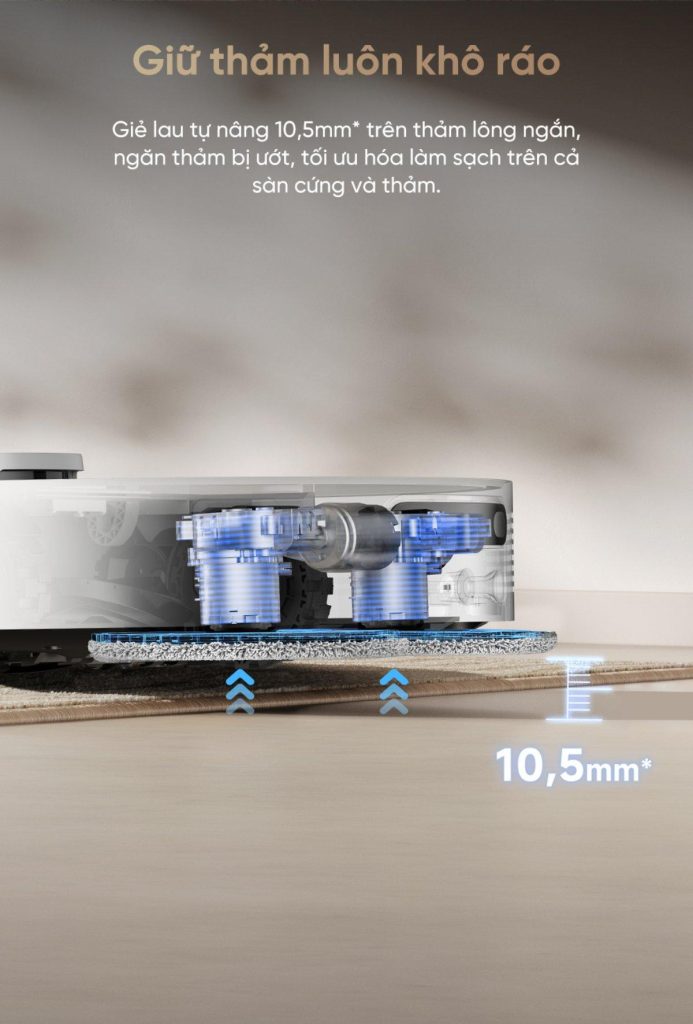 Dreame D20 Ultra - Giẻ lau tự nâng