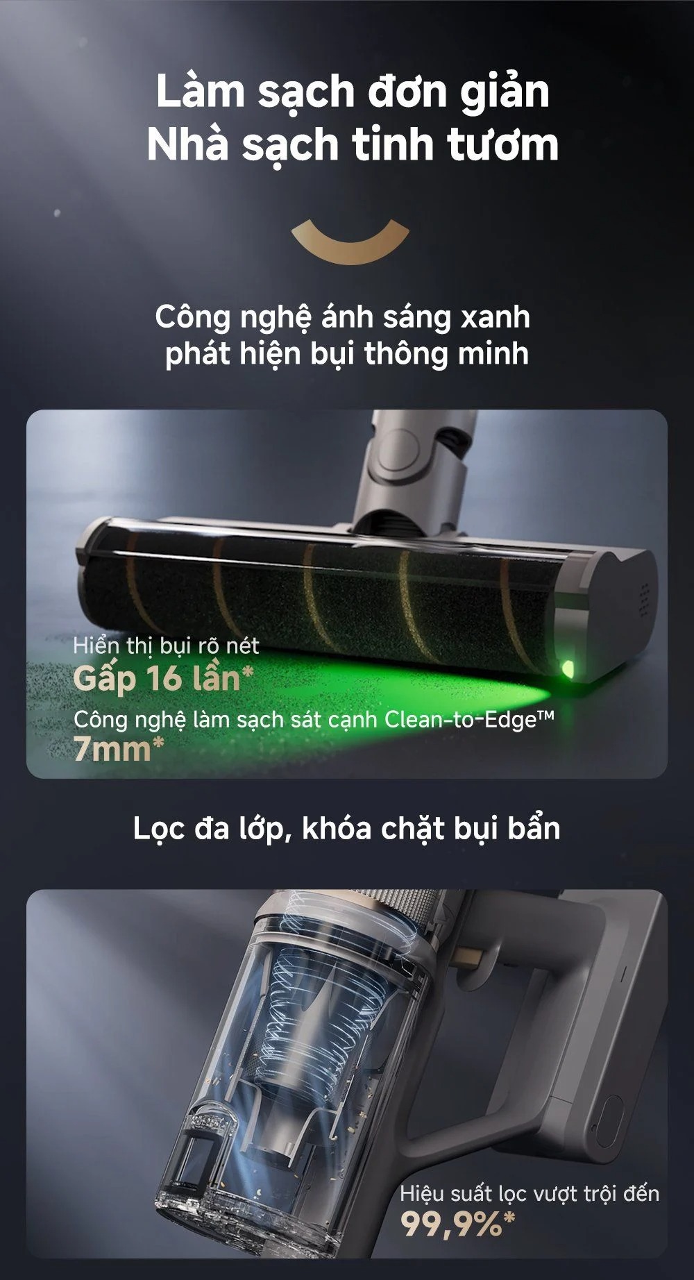 Công nghệ ánh sáng xanh của Dreame Z10S Station