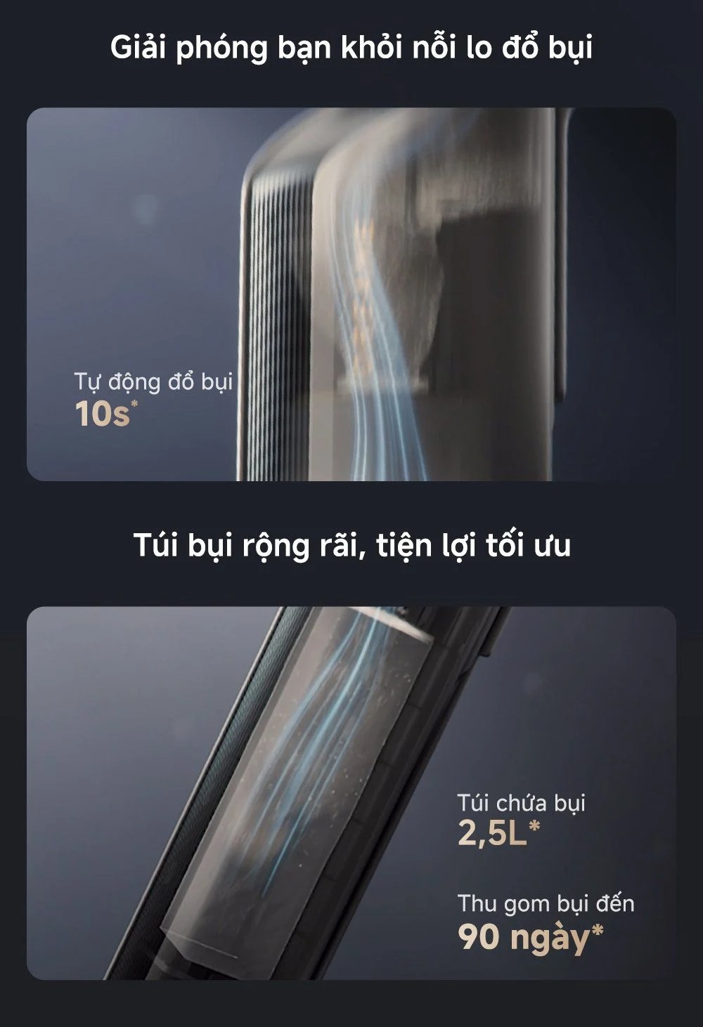 Dreame Z10S Station tự động đổ bụi