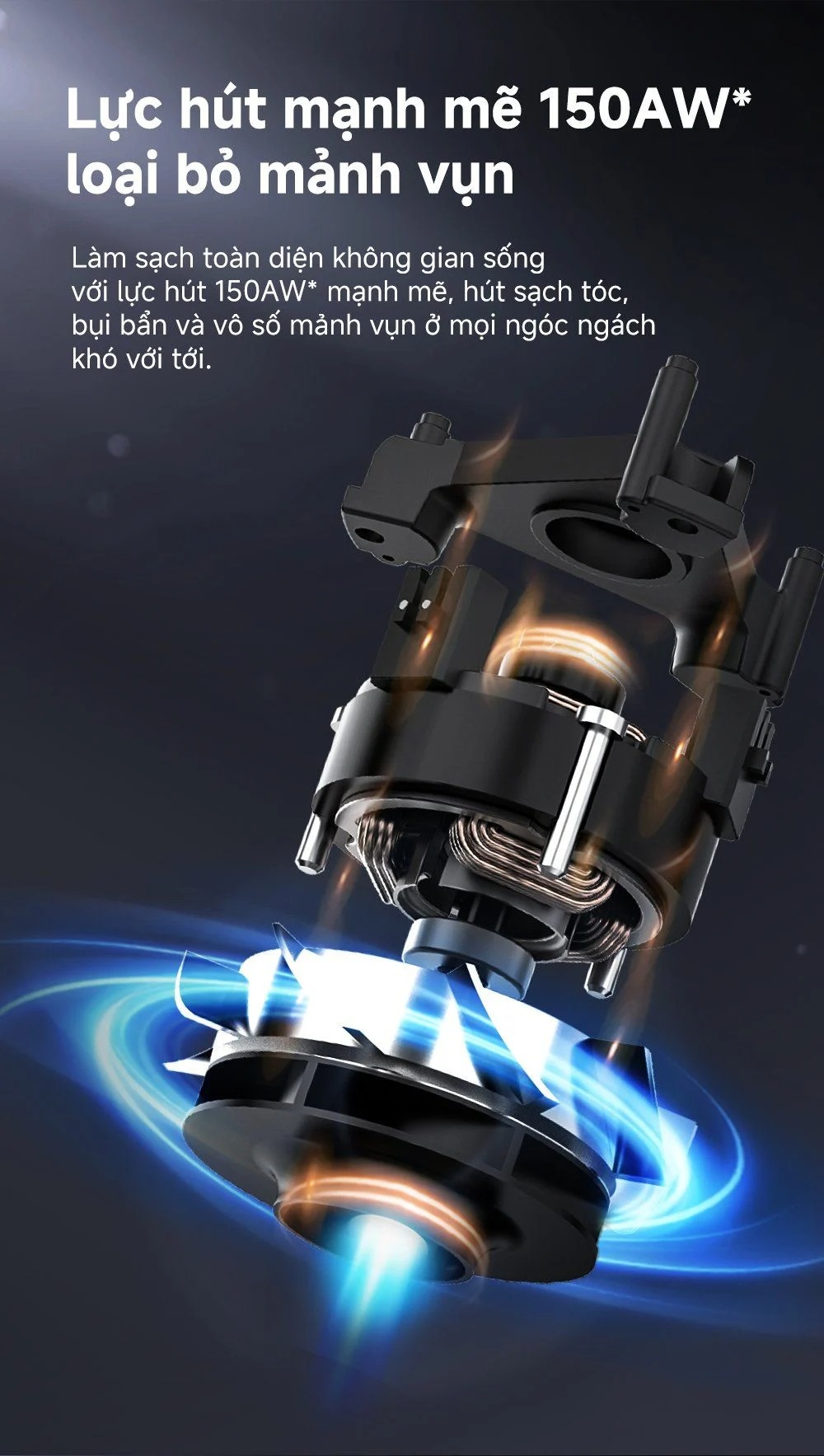 Lực hút mạnh mẽ của Dreame Z10S Station