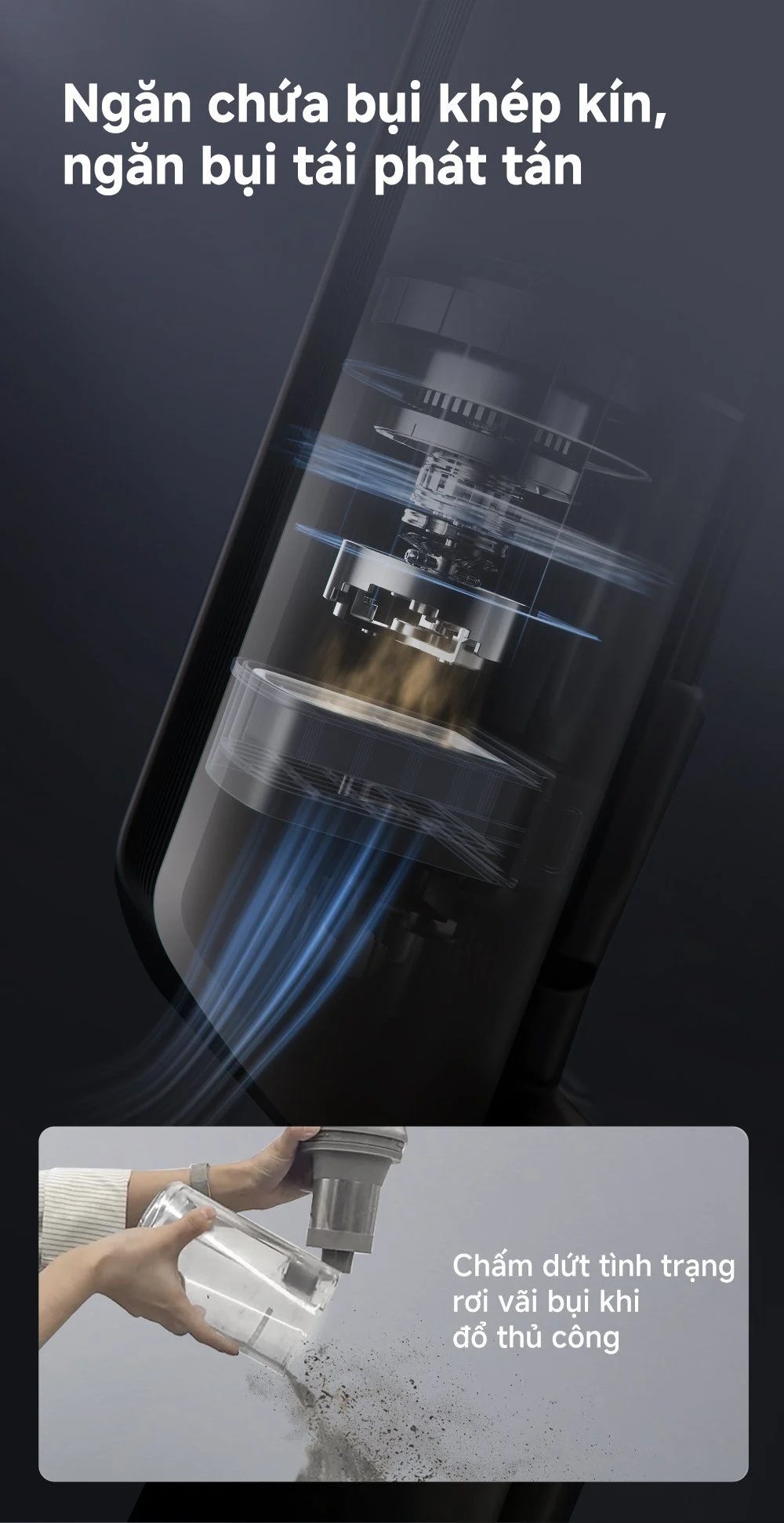 Ngăn chứa bụi của Dreame Z10S Station